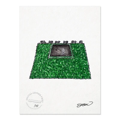 San Diego Padres 8.5" x 11" Petco Park Sketch Art Print