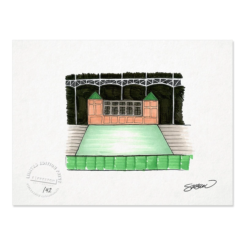 Texas Rangers 8.5" x 11" The Ballpark in Arlington Sketch Art Print