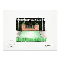 Texas Rangers 8.5" x 11" The Ballpark in Arlington Sketch Art Print