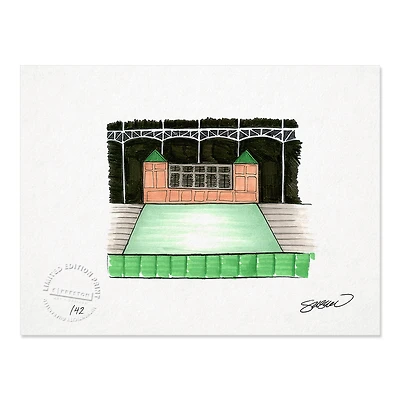 Texas Rangers 8.5" x 11" The Ballpark in Arlington Sketch Art Print