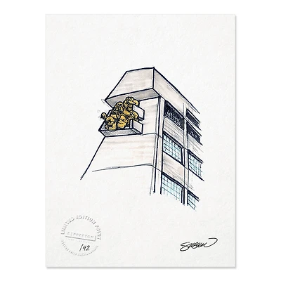 Toronto Blue Jays 8.5" x 11" Rogers Centre Sketch Art Print