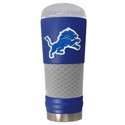 Blue Detroit Lions 24oz. Powder Coated Draft Travel Mug