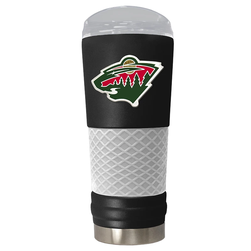 Black Minnesota Wild 24oz. Powder Coated Draft Travel Mug