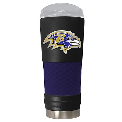 Black Baltimore Ravens 24oz. Powder Coated Draft Travel Mug