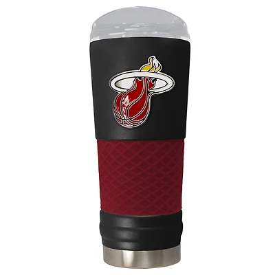 Black Miami Heat 24oz. Powder Coated Draft Travel Mug