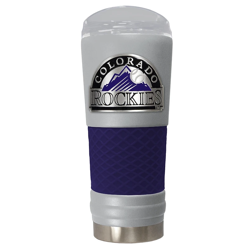 Gray Colorado Rockies 24oz. Powder Coated Draft Travel Mug