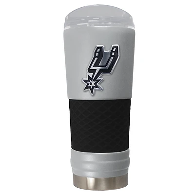 Gray San Antonio Spurs 24oz. Powder Coated Draft Travel Mug