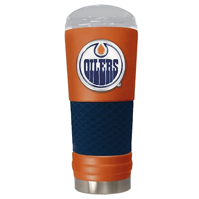Orange Edmonton Oilers 24oz. Powder Coated Draft Travel Mug