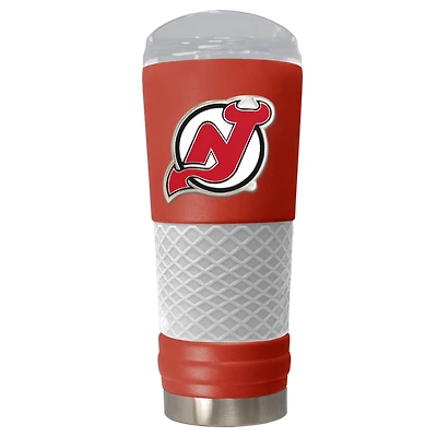 Red New Jersey Devils 24oz. Powder Coated Draft Travel Mug