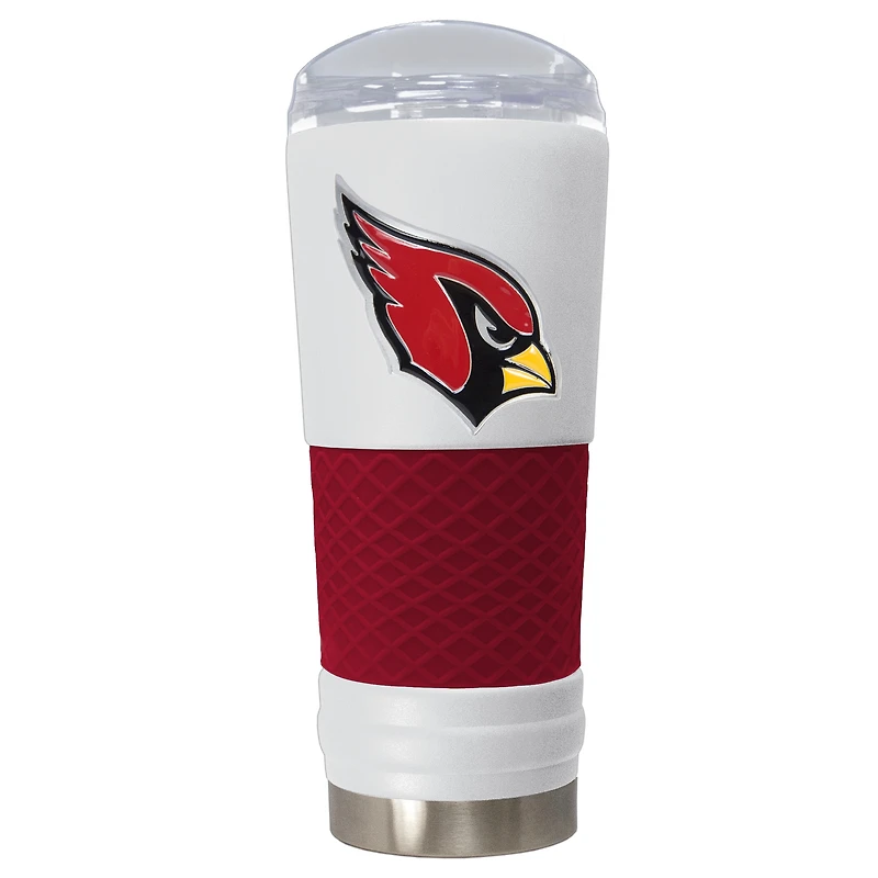 White Arizona Cardinals 24oz. Powder Coated Draft Travel Mug
