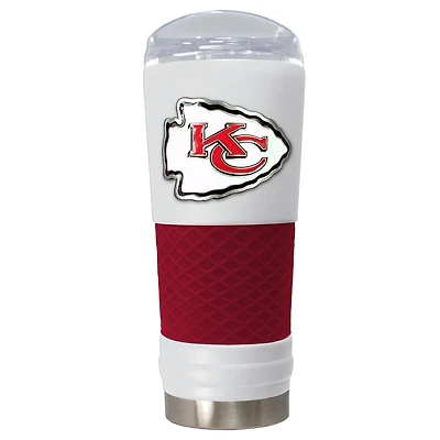 White Kansas City Chiefs 24oz. Powder Coated Draft Travel Mug