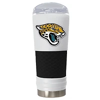 White Jacksonville Jaguars 24oz. Powder Coated Draft Travel Mug