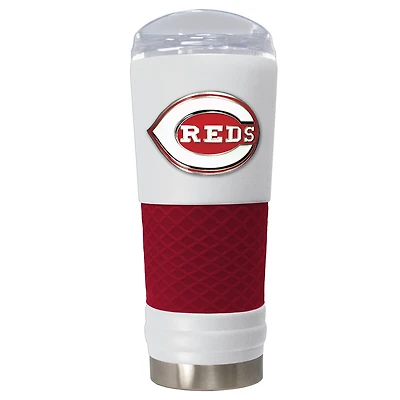 White Cincinnati Reds 24oz. Powder Coated Draft Travel Mug