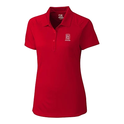 Women's Cutter & Buck Red TPC Scottsdale DryTec Northgate Polo