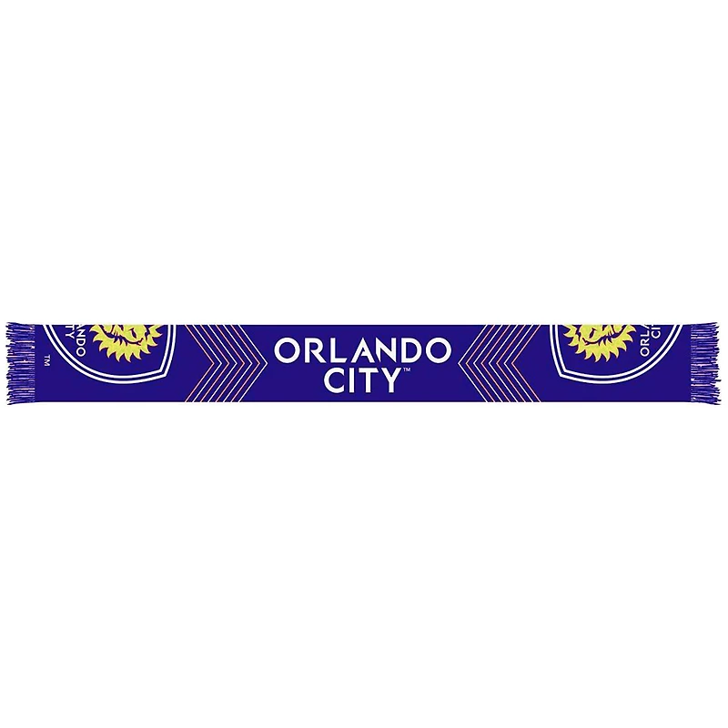 Purple Orlando City SC Split Crest Scarf