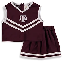 Girls Toddler Maroon Texas A&M Aggies Two-Piece Cheer Set