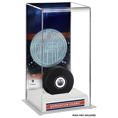 Edmonton Oilers Deluxe Tall Hockey Puck Case