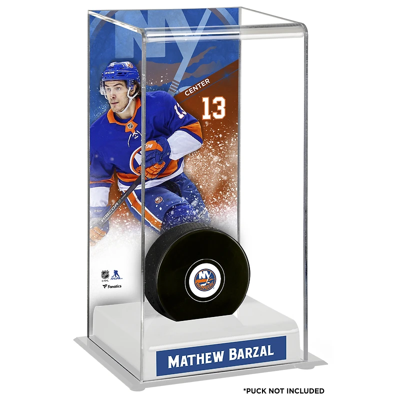 Mathew Barzal New York Islanders Deluxe Tall Hockey Puck Case