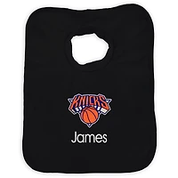 Infant Black New York Knicks Personalized Bib