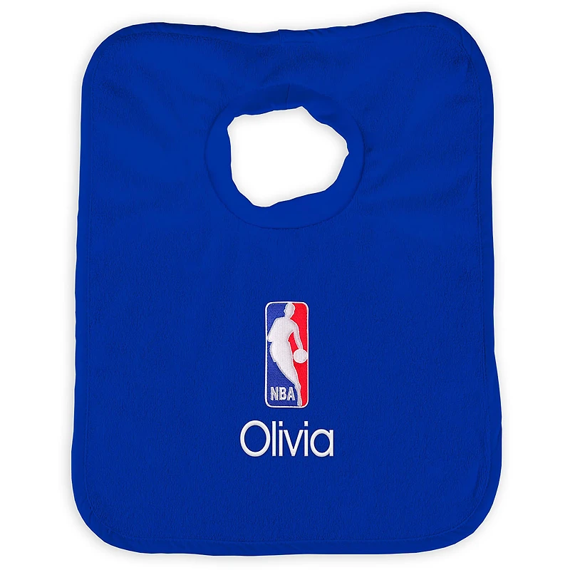 Infant Royal NBA Personalized Bib