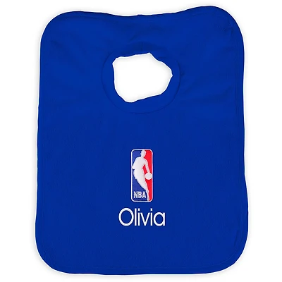 Infant Royal NBA Personalized Bib
