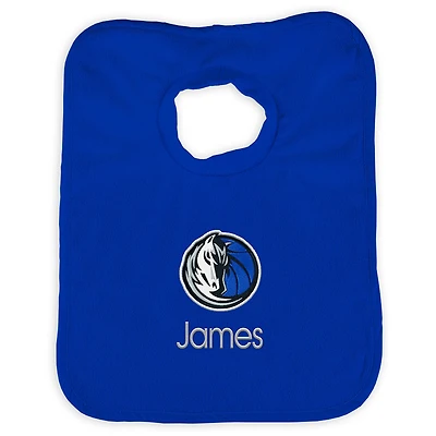 Infant Royal Dallas Mavericks Personalized Bib