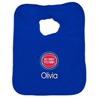 Infant Royal Detroit Pistons Personalized Bib