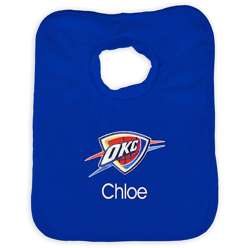 Infant Royal Oklahoma City Thunder Personalized Bib