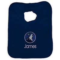 Infant Navy Minnesota Timberwolves Personalized Bib