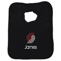 Infant Black Portland Trail Blazers Personalized Bib