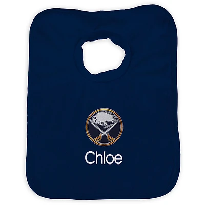 Infant Navy Buffalo Sabres Personalized Bib