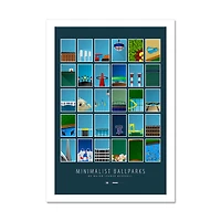 MLB 24" x 32" Minimalist Fine Art Print