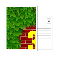 Chicago Cubs Wrigley Field Ivy Wall 5-Pack Minimalist Postcard Set