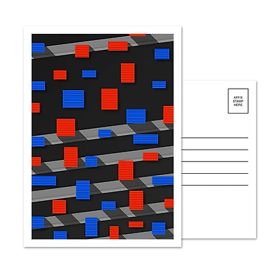 New York Mets Shea Stadium 5-Pack Minimalist Postcard Set
