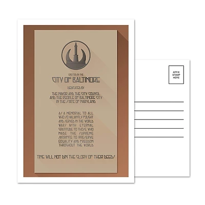 Baltimore Orioles Memorial Stadium 5-Pack Minimalist Postcard Set