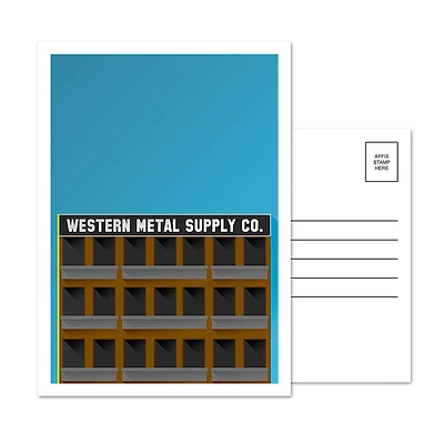 San Diego Padres Petco Park 5-Pack Minimalist Postcard Set