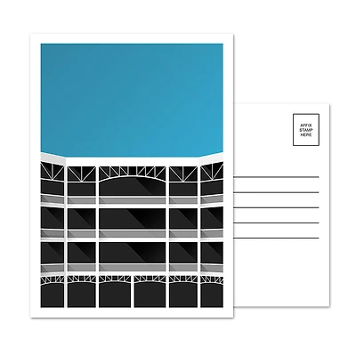 Texas Rangers Globe Life Park 5-Pack Minimalist Postcard Set