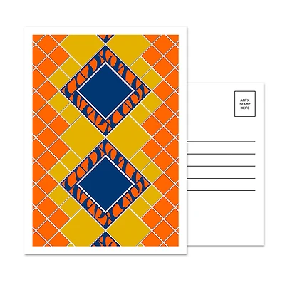 Detroit Tigers Comerica Park Pewabic Tile 5-Pack Minimalist Postcard Set
