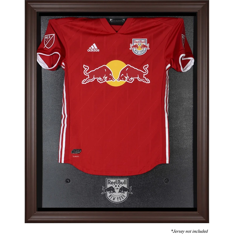 New York Red Bulls Framed Brown Team Logo Jersey Display Case