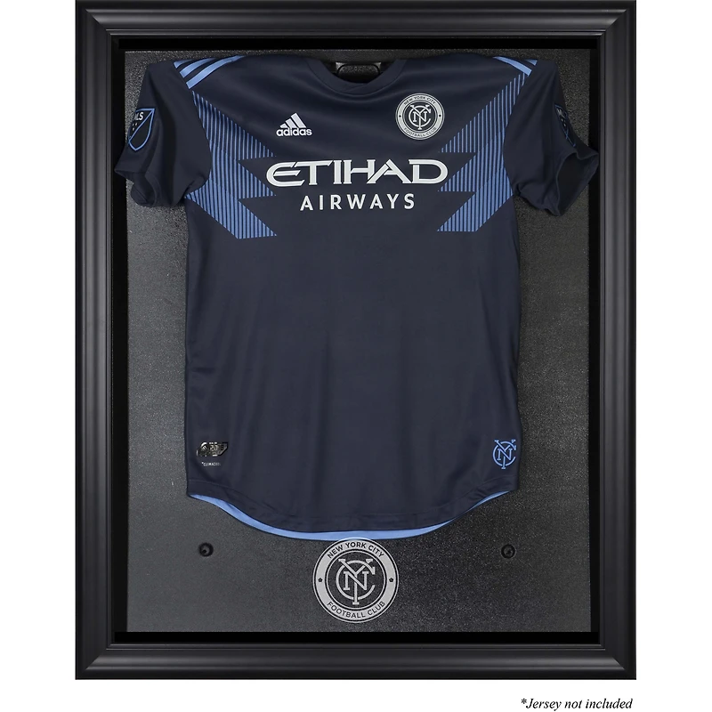 New York City FC Black Framed Team Logo Jersey Display Case