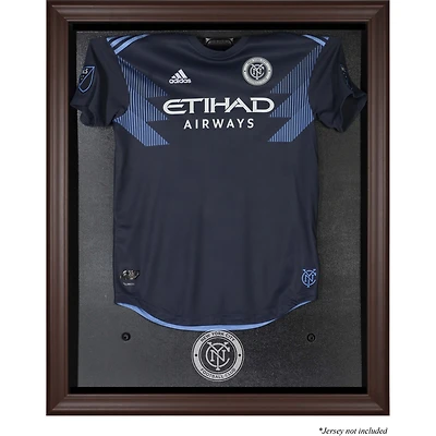 New York City FC Framed Brown Team Logo Jersey Display Case