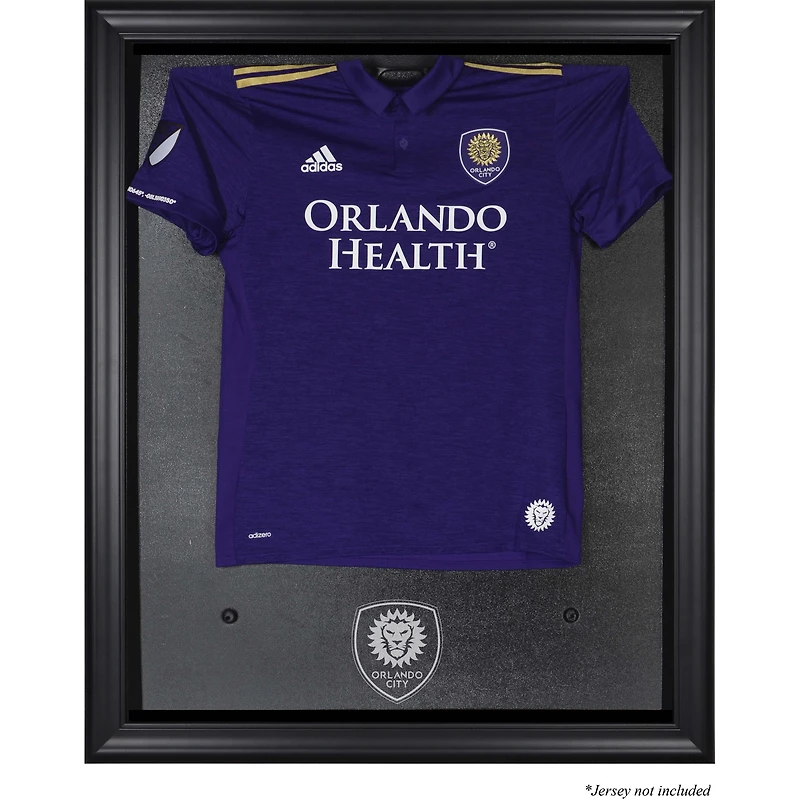 Orlando City SC Black Framed Team Logo Jersey Display Case