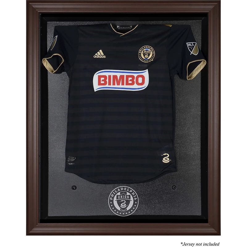 Philadelphia Union Framed Brown Team Logo Jersey Display Case