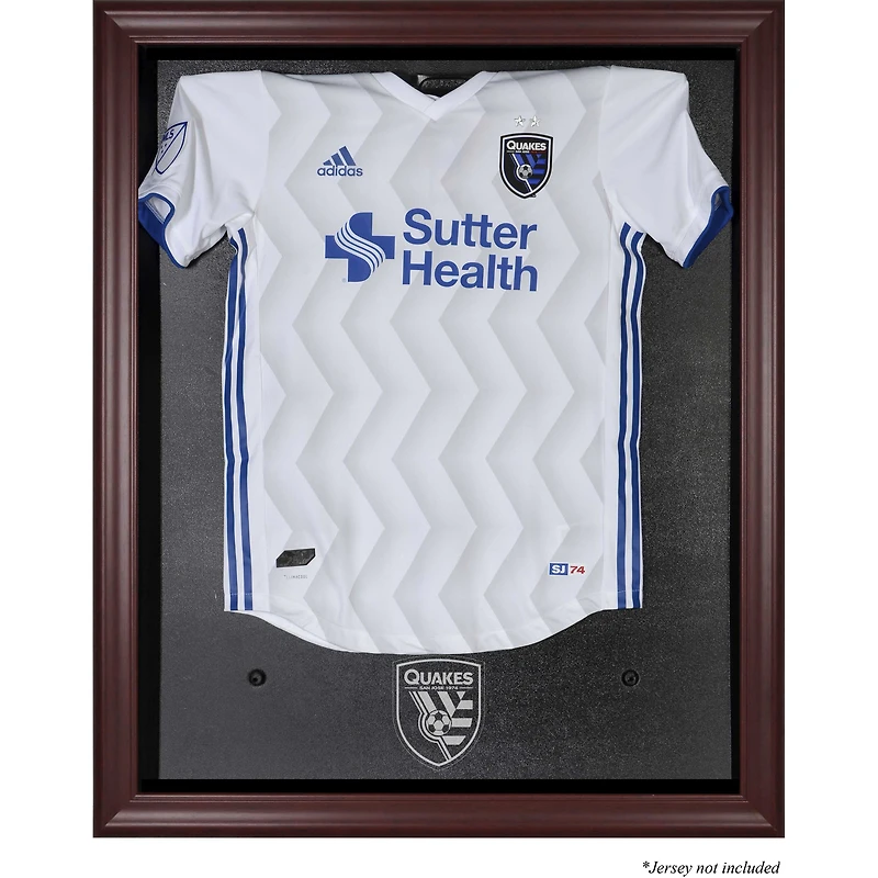 San Jose Earthquakes Framed Mahogany Team Logo Jersey Display Case