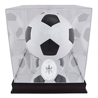 Chicago Fire Mahogany Team Logo Soccer Ball Display Case