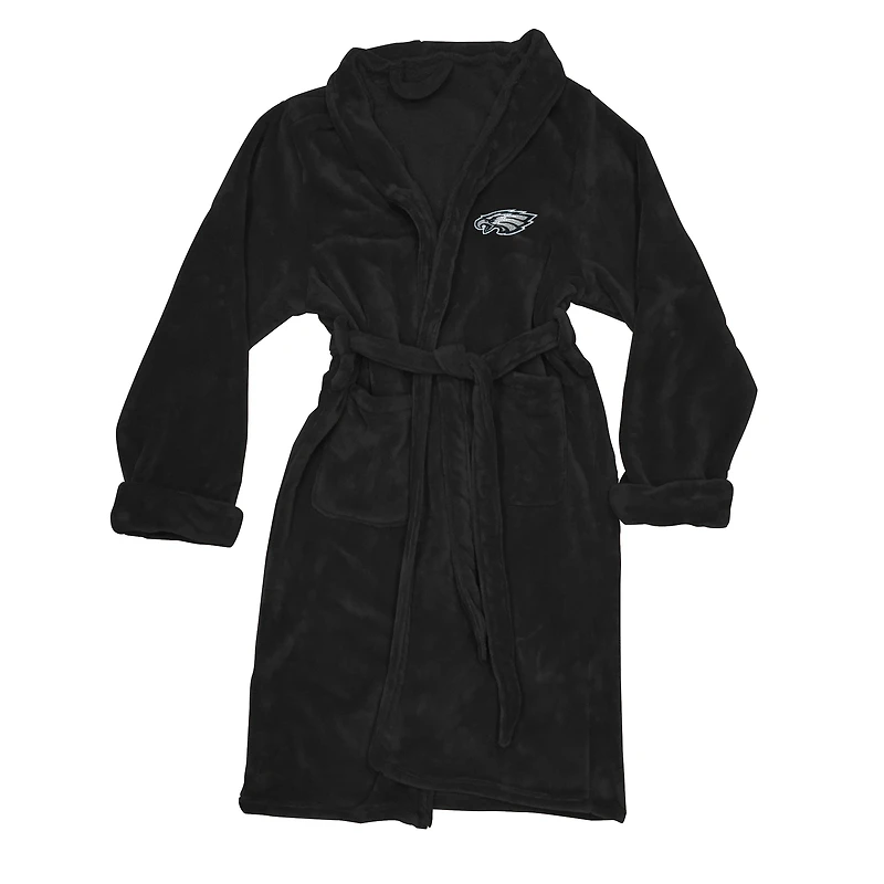 Men's The Northwest Group Black Philadelphia Eagles Silk Touch Robe
