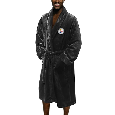 Men's The Northwest Group Black Pittsburgh Steelers Silk Touch Robe