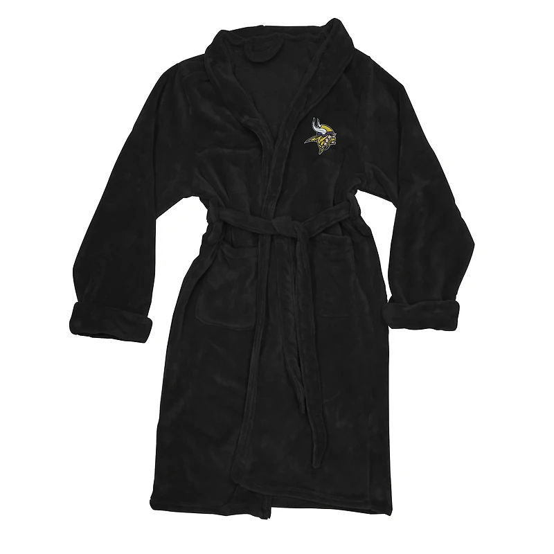 Men's The Northwest Group Black Minnesota Vikings Silk Touch Robe