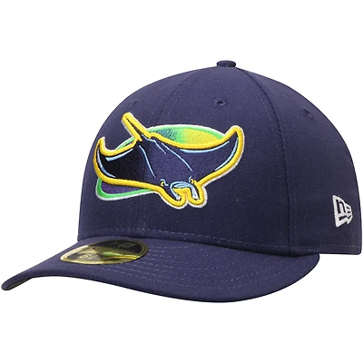 Men's New Era Navy Tampa Bay Rays Alternate Authentic Collection On-Field Low Profile 59FIFTY Fitted Hat