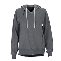 Women's Charcoal Air Force Falcons Fleece Moto Jacket